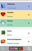 Portuguese talking phrasebook translator ポスター