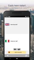 Learn Italian easily - Offline Italian translator capture d'écran 2