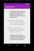 CheckListView capture d'écran 1