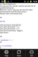 Forth Interpreter スクリーンショット 1