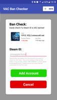 برنامه‌نما VAC Ban Checker عکس از صفحه