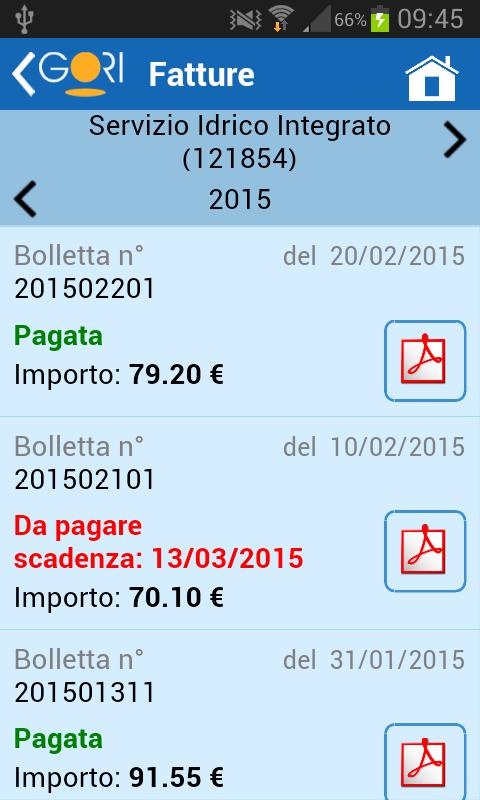 fatture gori scaricare
