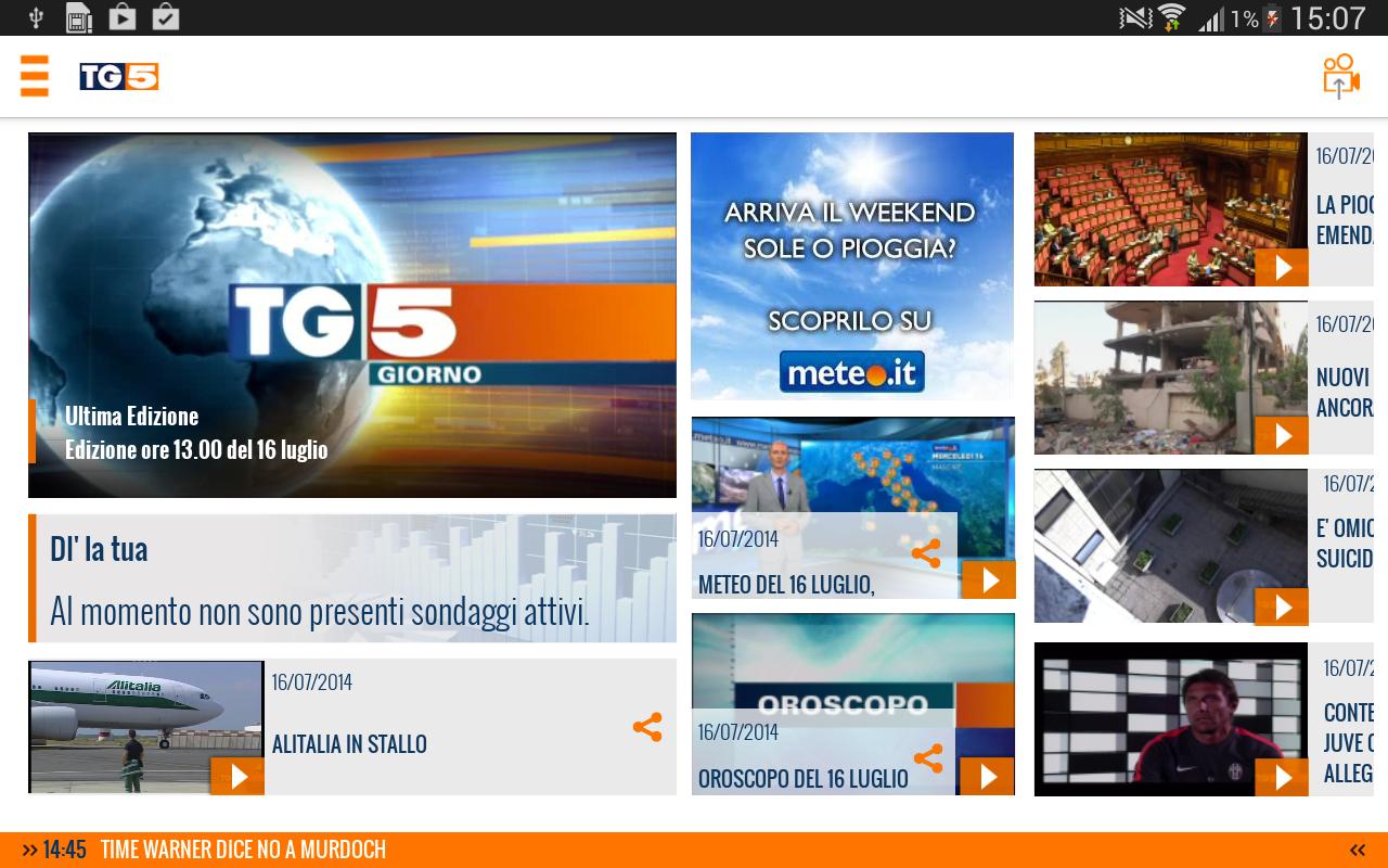 TG5 SCARICA