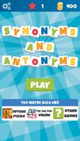 Synonyms & Antonyms- Word Game Affiche