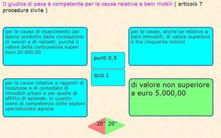 Quiz di procedura civile capture d'écran 2