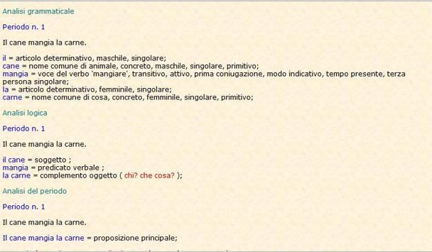 Analisi Grammaticale Italiana For Android Apk Download
