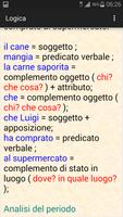 1 Schermata Analisi logica italiana