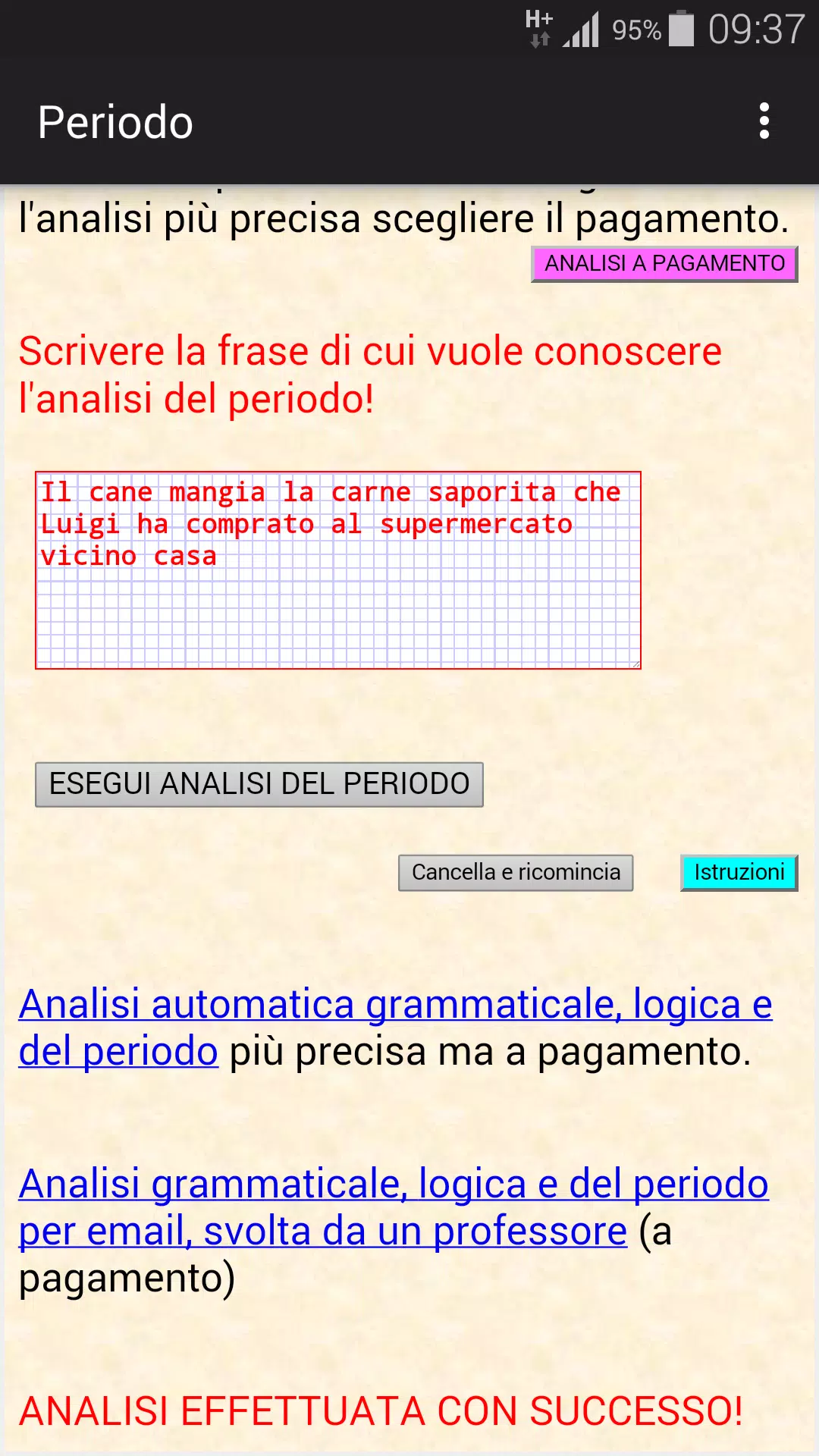 Analisi del periodo for Android - APK Download