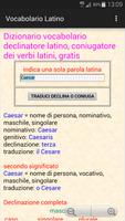 Vocabolario latino-italiano Affiche