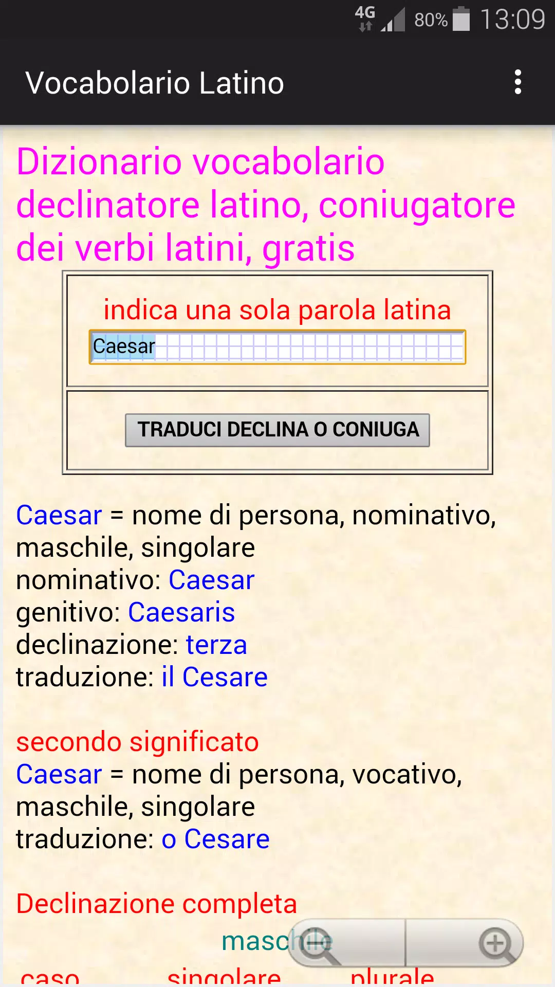 Vocabolario latino-italiano APK per Android Download