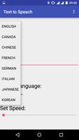 Text to Speech capture d'écran 1
