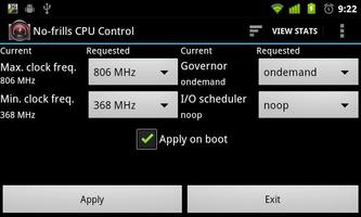 No-frills CPU Control screenshot 2