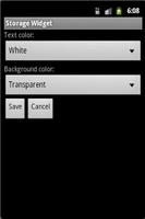 Storage Widget screenshot 1