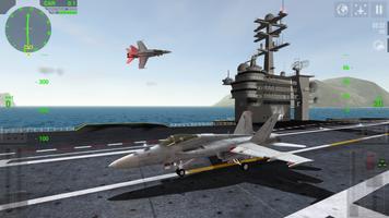 F18 Carrier Landing Affiche