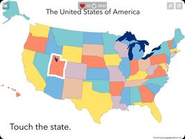 US States Map Quiz - 50 States capture d'écran 1