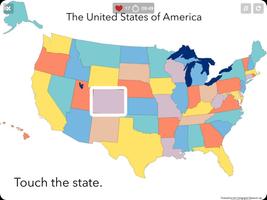 US States Map Quiz - 50 States capture d'écran 2
