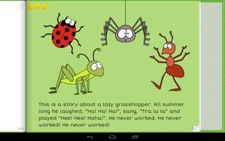 Ant and Grasshopper Storybook capture d'écran 1