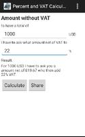 Percent and VAT Calculator Affiche