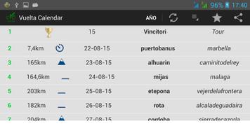 Vuelta Calendar capture d'écran 3