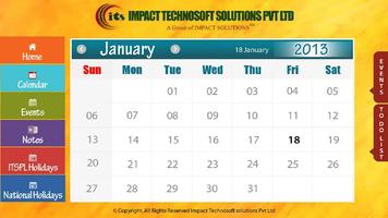 ITSPL Calendar captura de pantalla 1