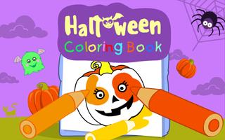 Halloween Coloring Book Affiche