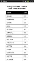 Telefon Alan Kodları capture d'écran 1