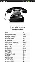 Ülkelerin Telefon Kodları الملصق