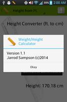 Height and Weight Converter स्क्रीनशॉट 3