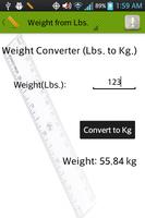 1 Schermata Height and Weight Converter