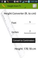Height and Weight Converter captura de pantalla 2