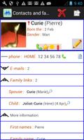 Contacts and family Screenshot 1
