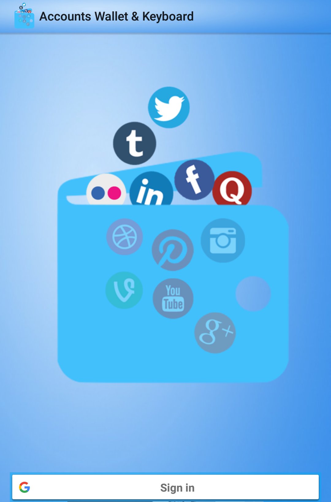 Accounts Wallet & Keyboard APK for Android Download