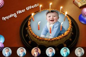 Birthday Cake Photo Frame captura de pantalla 3