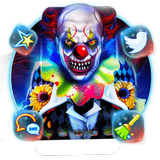 Cooles Joker-Clown-Thema Zeichen