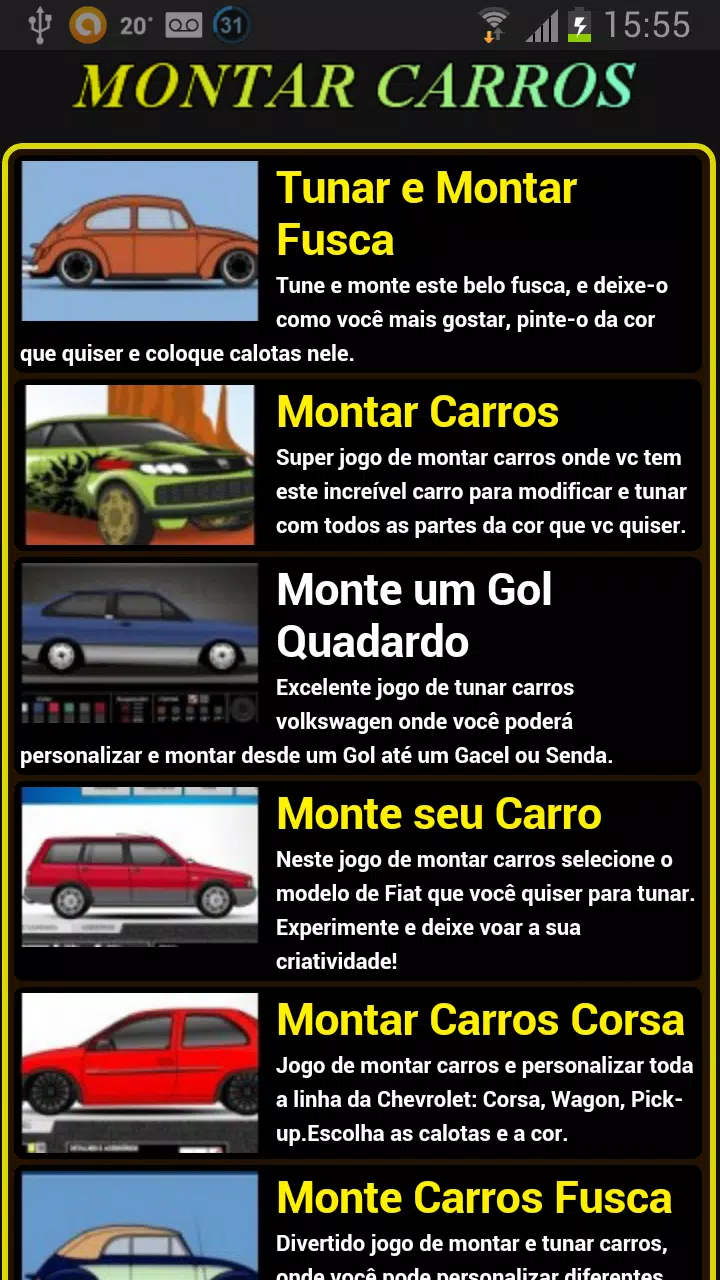 O melhor jogo de montar carro 