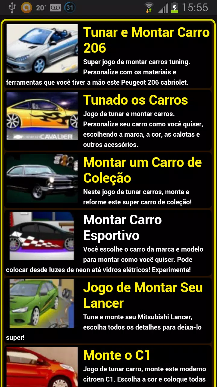 Descarga de APK de Jogos de para montar carros para Android