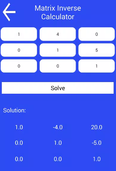 Descarga de APK de Calculadora inversa de matrices para Android