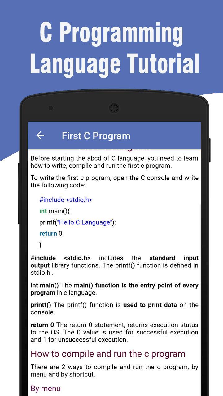 C Programming Language Tutorial for Android - APK Download