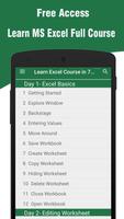 Learn Excel Course in 7 Days poster