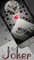 Black Joker Poker Card Theme Affiche