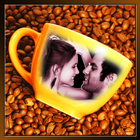 Coffee/ Coffee Mug Photo Frame ícone