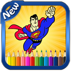 Super Hero Coloring Book simgesi