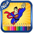 Super Hero Coloring Book icône