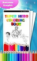 Poster Super Hero Coloring Book