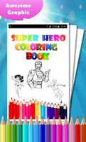 Super Hero Coloring Book Affiche