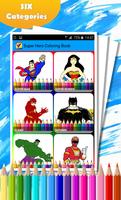 Super Hero Coloring Book capture d'écran 1