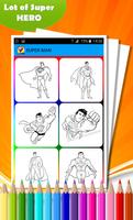 Super Hero Coloring Book capture d'écran 3