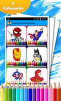 SuperHero Coloring Book capture d'écran 1