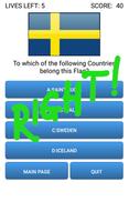 Country Flags, Flags Quiz Game capture d'écran 2