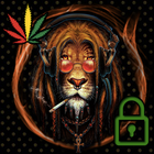 weed lion reggae marley theme icon